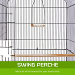 Bird Cage Parrot Aviary Veer 2In1 Design 92Cm