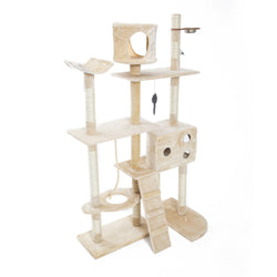 Cat Tree Multi Level Scratcher Danie 170Cm Beige