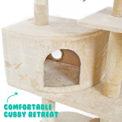 Cat Tree Multi Level Scratcher Danie 170Cm Beige