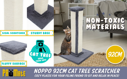 Cat Tree Pole Scratcher Noppo 92Cm Grey