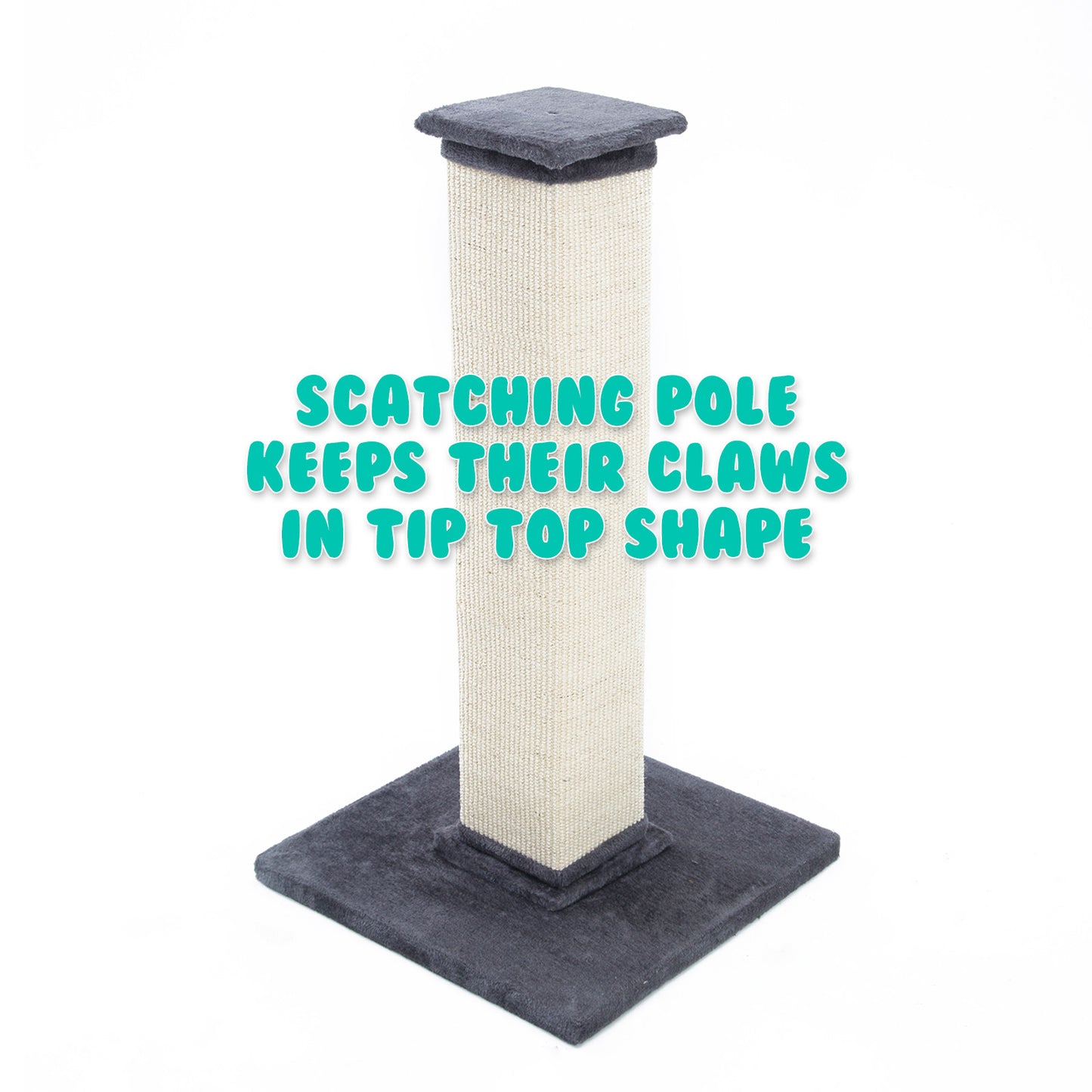 Cat Tree Pole Scratcher Noppo 92Cm Grey