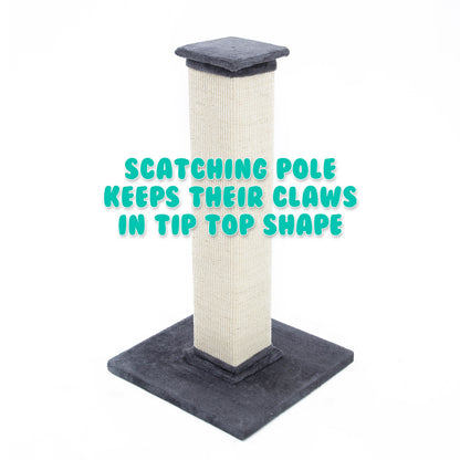 Cat Tree Pole Scratcher Noppo 92Cm Grey