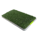 Pet Dog Potty Tray Training Toilet + 1 Grass Mat 69Cm X 43Cm