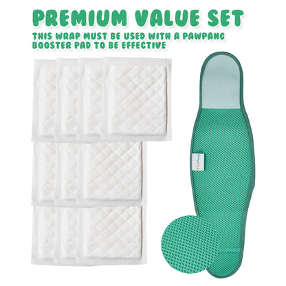 Male Dog Wrap S + 10x Diaper Booster Pads