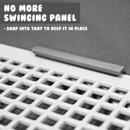 Grey Dog Potty Tray Training Toilet with Raised Walls