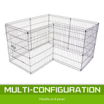 Pet Playpen Foldable Dog Cage 8 Panel 24In