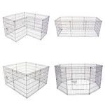 Pet Playpen Foldable Dog Cage 8 Panel 24In With Cover