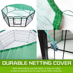 Pet Playpen Heavy Duty 31In 8 Panel Foldable Dog Cage + Cover