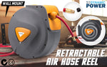 Automotive Air Hose Retractable Reel Wall Mounted 10M