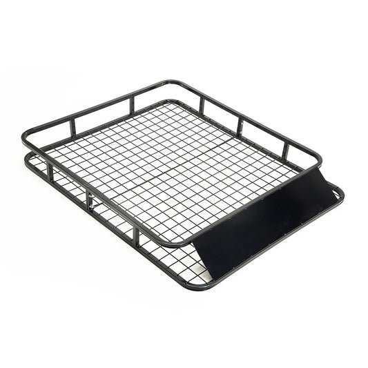 Steel Roof Rack Luggage Carrier Basket 4Wd 121Cm Black