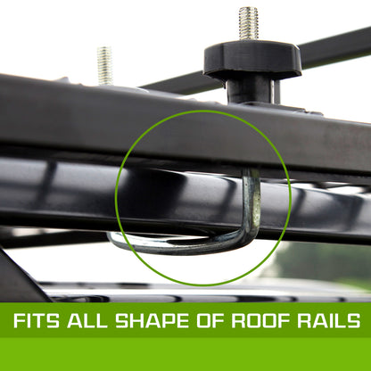 Steel Roof Rack Luggage Carrier Basket 4Wd 121Cm Black