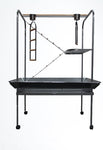 XXL Bird Cage Parrot Playpen Gym Toy Stand With Swing Ladders On Wheels