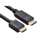 Displayport Male To Hdmi Male Cable 2M Black(10202)