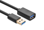 Usb 3.0 Extension Male To Female Cable 1M Black (10368)