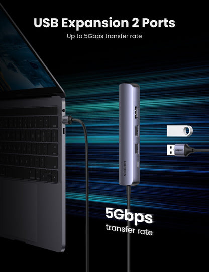 10919 Ultra Slim 5-In-1 Usb C Hub