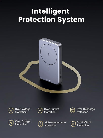 10000Mah Magnetic Wireless Power Bank (Sapce Gray)