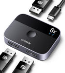 2-in-1 DisplayPort Switch 8K DP 1.4 Bidirectional Display Port Splitter