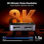 2-in-1 DisplayPort Switch 8K DP 1.4 Bidirectional Display Port Splitter