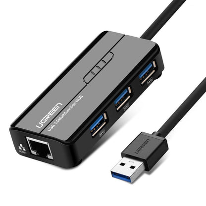 Usb 3.0 Hub With Gigabit Ethernet Adapter (20265)