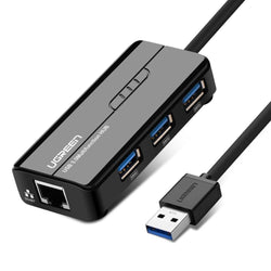 Usb 3.0 Hub With Gigabit Ethernet Adapter (20265)