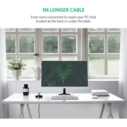 Usb 3.0 4 Ports Hub Black 50Cm (20290)