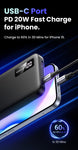 25742 10000Mah Two-Way Fast Charging Power Bank Black