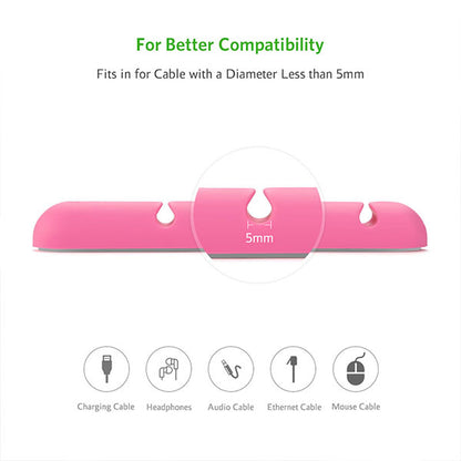 Cable Organizer (2Pcs/Pack) - Pink (30483)