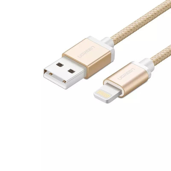 iPhone 8-pin to USB2.0 Sync & Charging Cable 2M Gold
