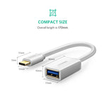 UGreen USB Type-C Male to USB 3.0 Type A Female OTG Cable 15cm - White 30702