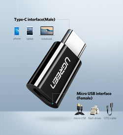 Usb 3.1 Type-C To Micro Usb Adapter - Black (30865)