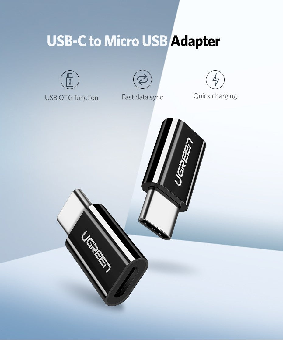 Usb 3.1 Type-C To Micro Usb Adapter - Black (30865)