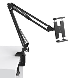 50394 Holder With Folding Long Arm Black