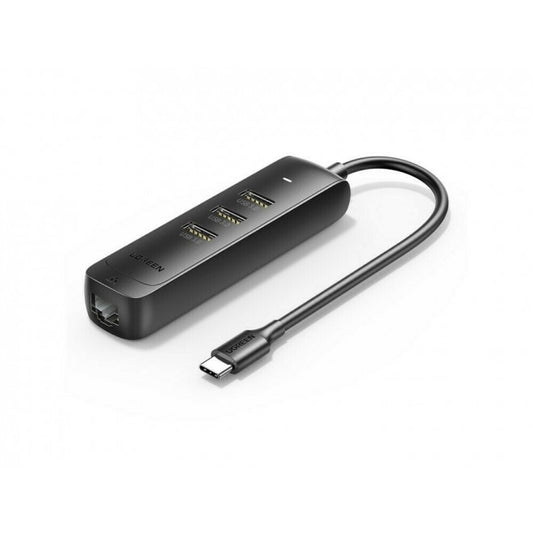 50627 Usb-C To Usb-A 3-Port Hub With Rj45 Gigabit Ethernet