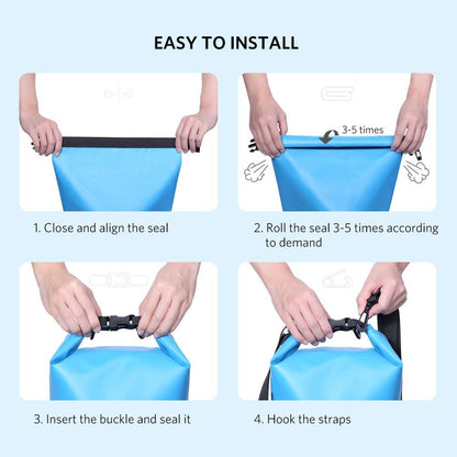 Floating Waterproof Dry Bag For Cycling/Biking/Swimming- Blue