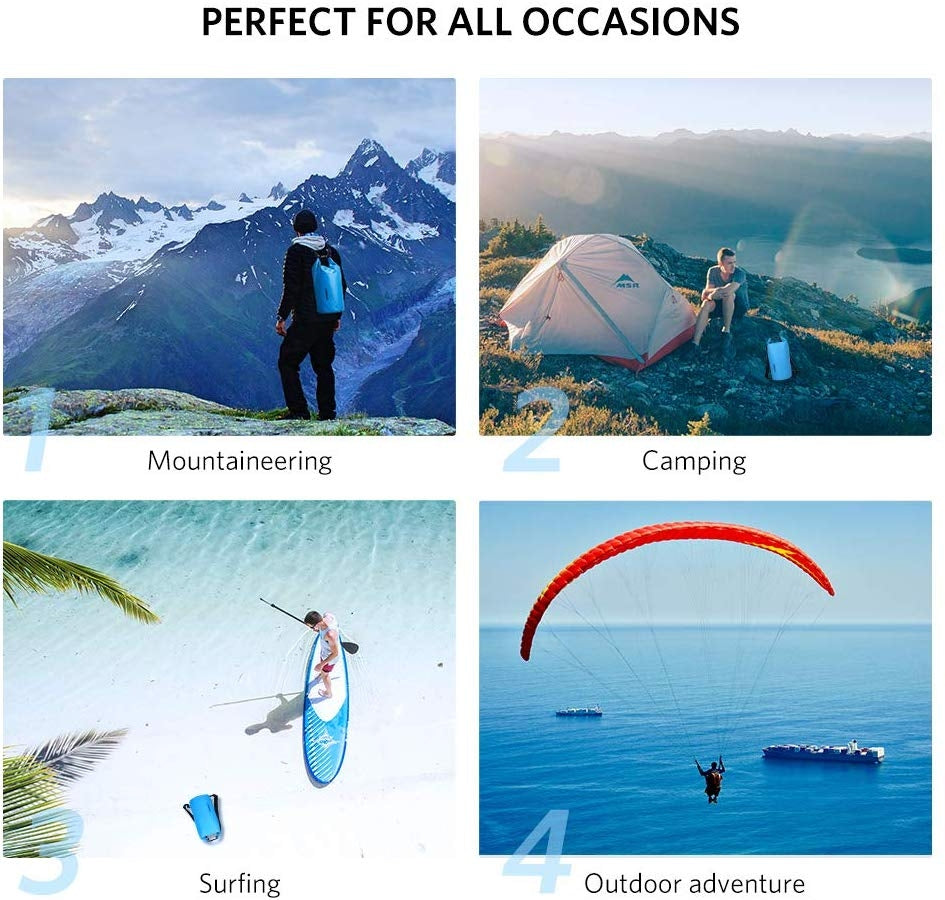 Floating Waterproof Dry Bag For Cycling/Biking/Swimming- Blue