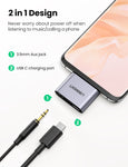 2-in-1 USB C to C and 3.5mm Adapter