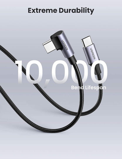 80714 Usb-C 2.0 To Angle Usb-C Cable Black 3M