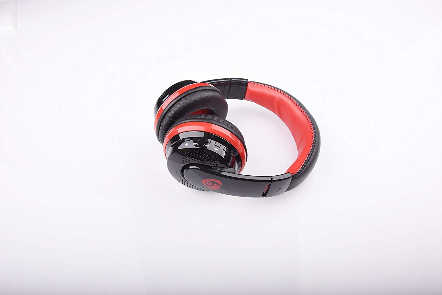 MX666 Wireless Bluetooth Music Headphones with Mic Noise Canceling - Red