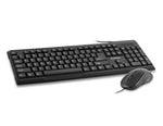 Usb Keyboard And Mouse Set - Black (Spill Resistant)