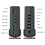Cht815 15-In-1 Usb-C Triple Display Dock: 4K, Dual Hdmi Dp