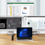 Cht815 15-In-1 Usb-C Triple Display Dock: 4K, Dual Hdmi Dp