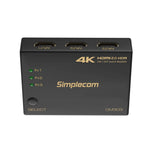 Ultra Hd 3 Way Hdmi Switch 3 In 1 Out Splitter