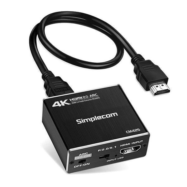  Hdmi 2.0 Audio Extractor Optical Spdif And 3.5Mm Stereo With Arc 4K