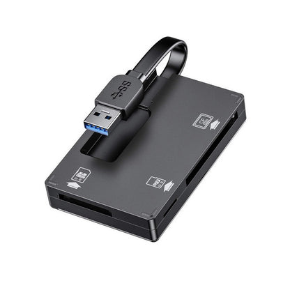 Cr309 3-Slot Superspeed Usb 3.0 Card Reader With Card Storage Case