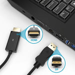 4K Displayport To Hdmi Cable 2160P Ultra Hd 1.8M