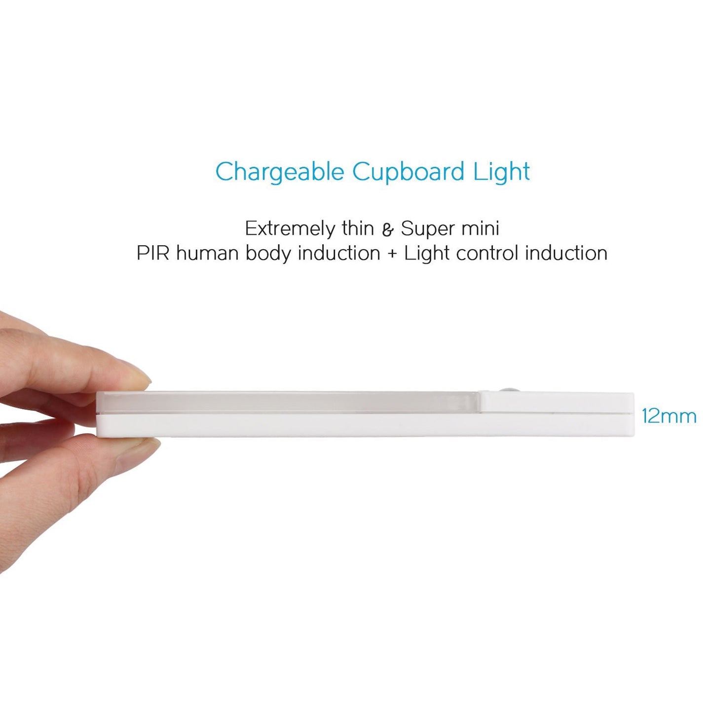 Rechargeable Infrared Motion Sensor Wall Led Night Light Torch (Warm White)