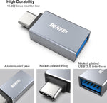 USB C to USB 3.0 Adapter, USB C to A Male to Female Adapte