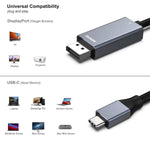 USB-C to DisplayPort 3M (10 Feet) Cable(8K@60Hz 4K@144Hz)