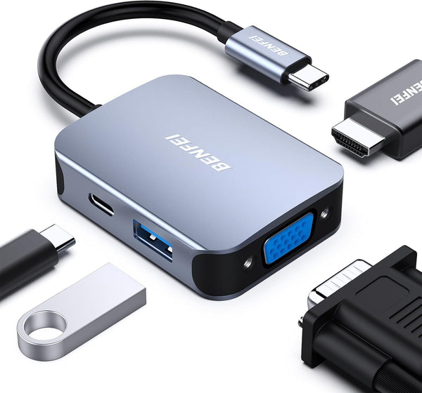  USB C HUB 4-in-1