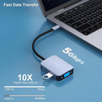 USB C HUB 4-in-1